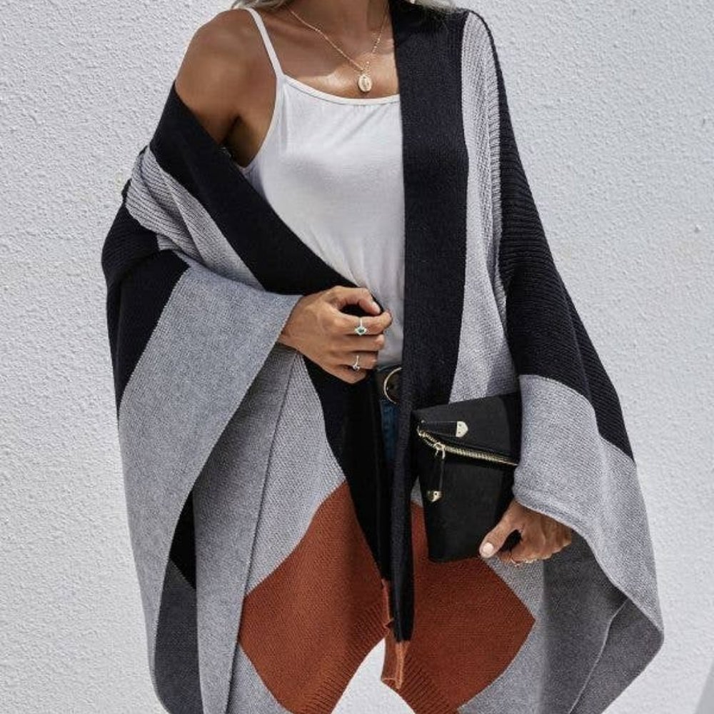 Color Block Cardigan